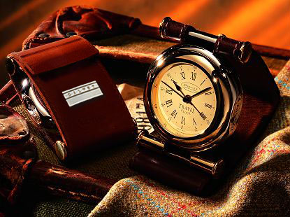Dalvey Leather Travel Clock- PROFESSIONAL CORPORATE AND BUSINESS GIFTS - GRANTS OF DALVEY GIFTS FROM THE DALVEY DEPOT