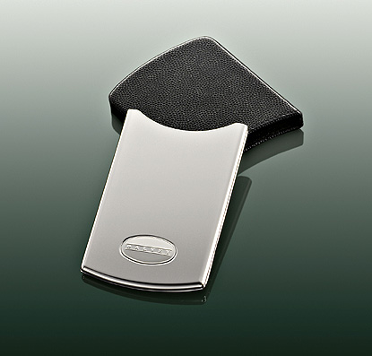 Dalvey 2-piece Stainless Steel and Leather Card Case- PROFESSIONAL CORPORATE AND BUSINESS GIFTS - GRANTS OF DALVEY GIFTS FROM THE DALVEY DEPOT